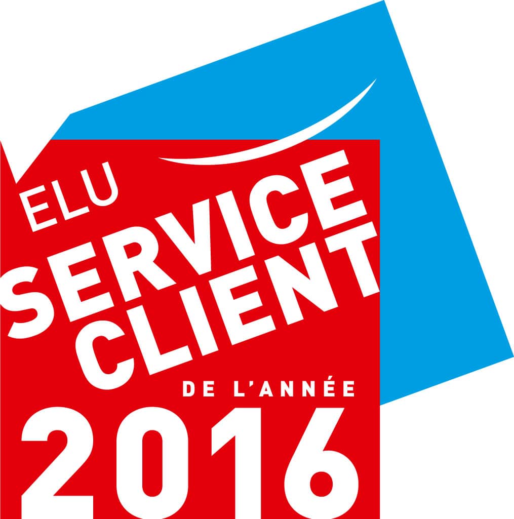 Obtention de la récompense Elu Service Client de l'Année 2016, catégorie sites de rencontre